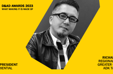 Richard Yu, Regional CCO, Greater China, ADK Taiwan, appointed to the Experiential Jury President for D&AD Awards 2023!